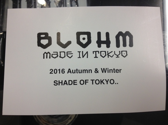 BLOHM MADE IN TOKYO 2016 AW.JPG